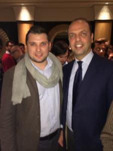 De Grandis e il ministro Alfano